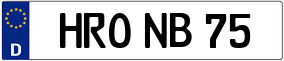 Trailer License Plate